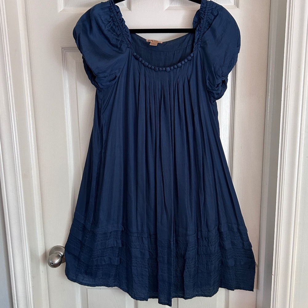 April Cornell Silk Pintuck Dress, Large